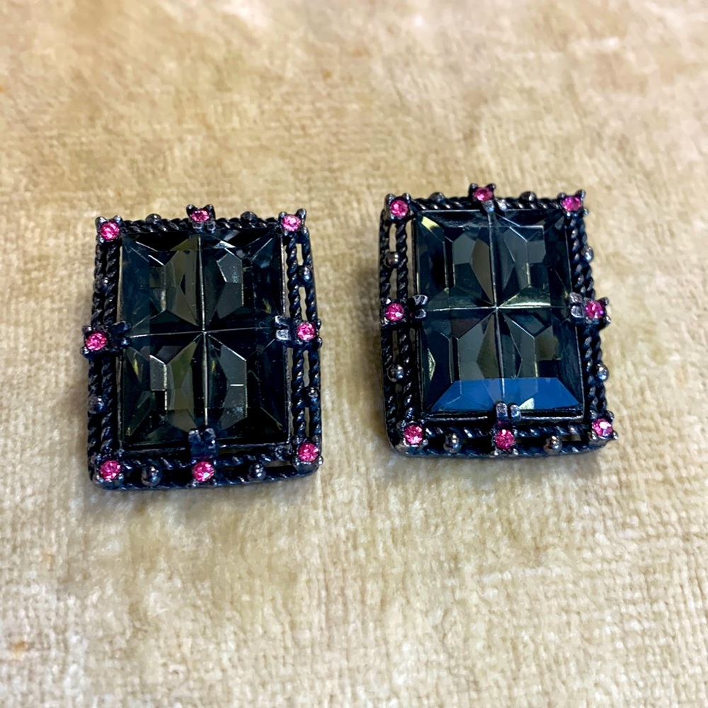 Vintage Sarah Coventry Earrings ‘Midnight Magic’
